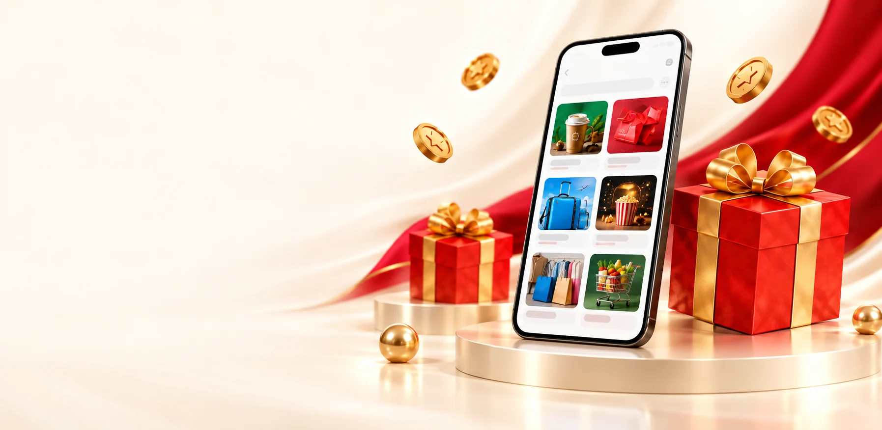 NexBirlik tətbiqi yanında bonus və hədiyyə simvolları